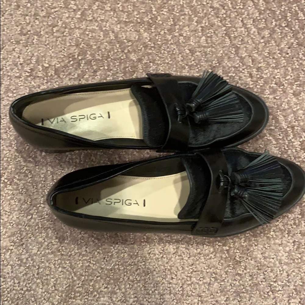 Leather loafers